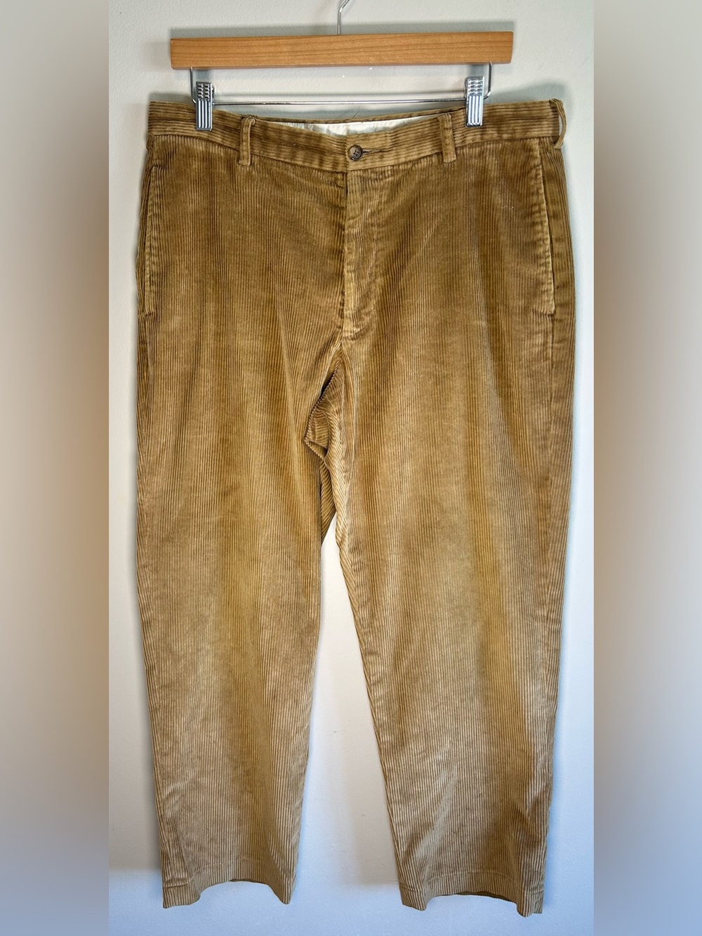 Brooks Brothers Hudson Corduroy Pants Mens 34x29 Brown Wide Wale Trousers